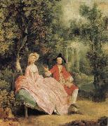Thomas Gainsborough Lady and Gentleman in a Landscape Spain oil painting artist